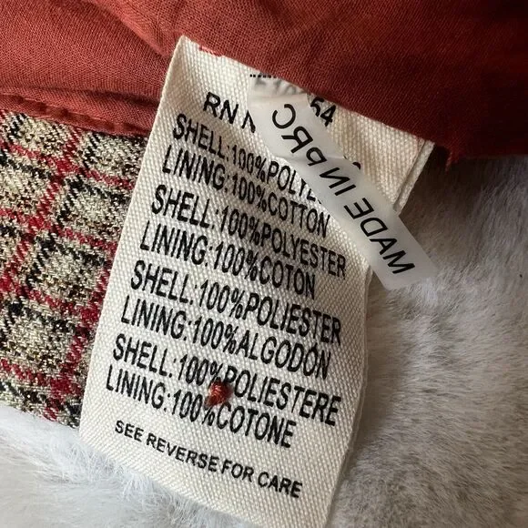 FRNCH Paris Plaid Blazer Jacket Tan Red Black Belted Women’s M - Picture 11 of 12